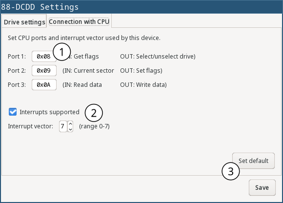 Setting CPU ports