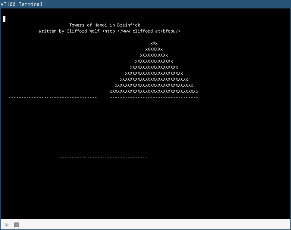 VT100-terminal window